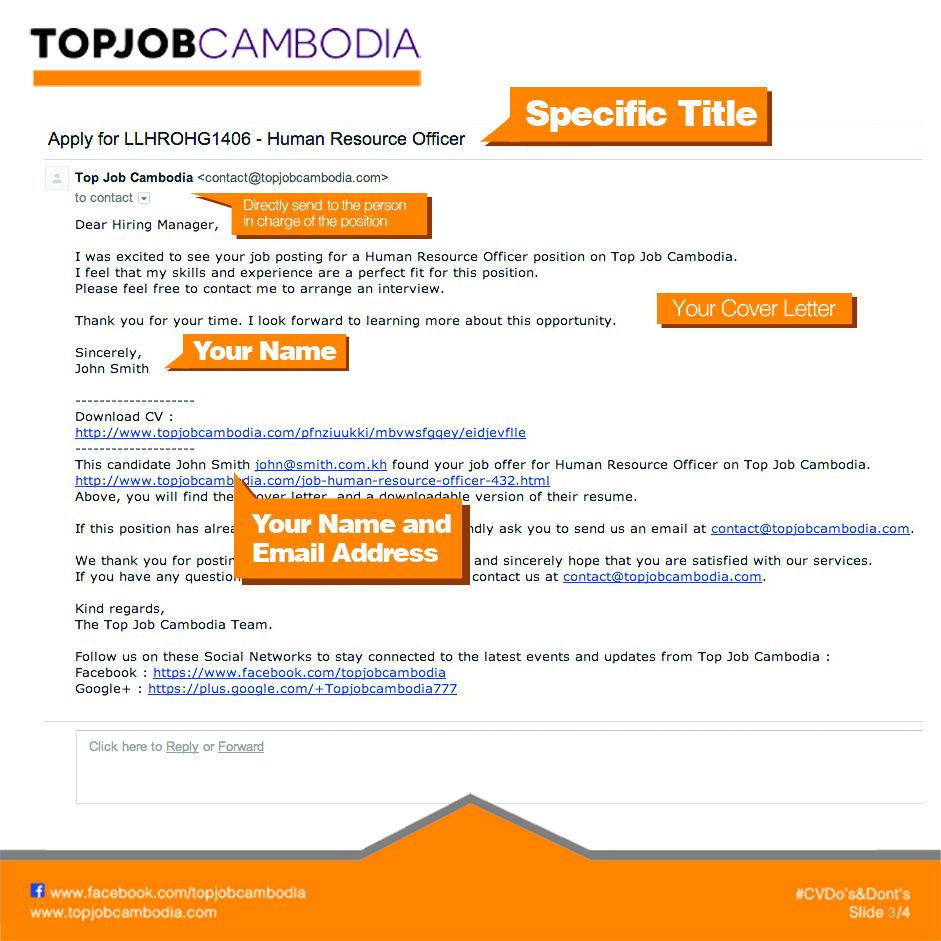 Automatique email to employer